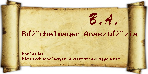 Büchelmayer Anasztázia névjegykártya